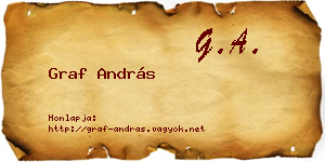 Graf András névjegykártya